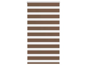 Store zèbre, store de fenêtre marron 75x150 cm largeur du tissu 70,9 cm polyester cf48728