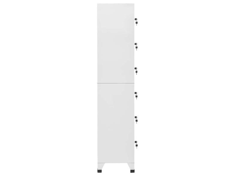  Armoire à casier, rangement de bureau gris clair 38x40x180 cm acier  - Conforama C