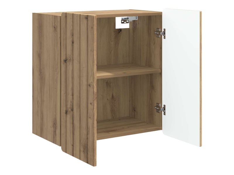  Armoire murale salon, meuble de rangement 59 x 31 x 64 cm bois d'ingénierie  - Conforama C