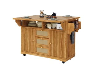 Desserte de cuisine pliable à roulettes tiroirs brun foncé 142,5x80x95 cm