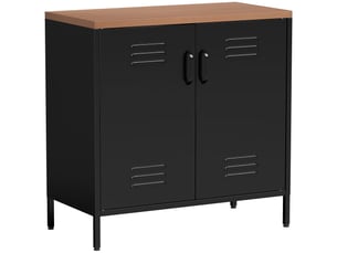Buffet 2 porte(s)   <strong></strong> <strong></strong> - 80 cm coloris noir 