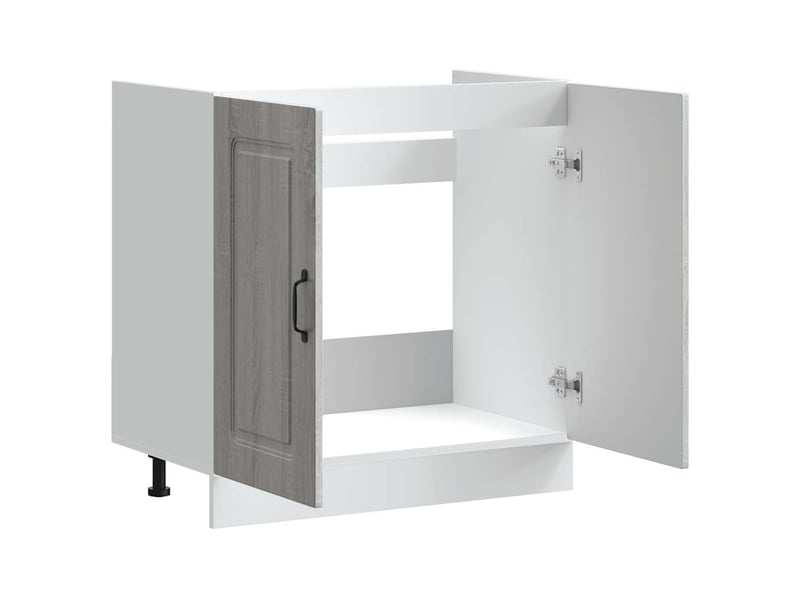  Meuble de cuisine, meuble bas pour évier kalmar chêne sonoma bois ingénierie  - Conforama E