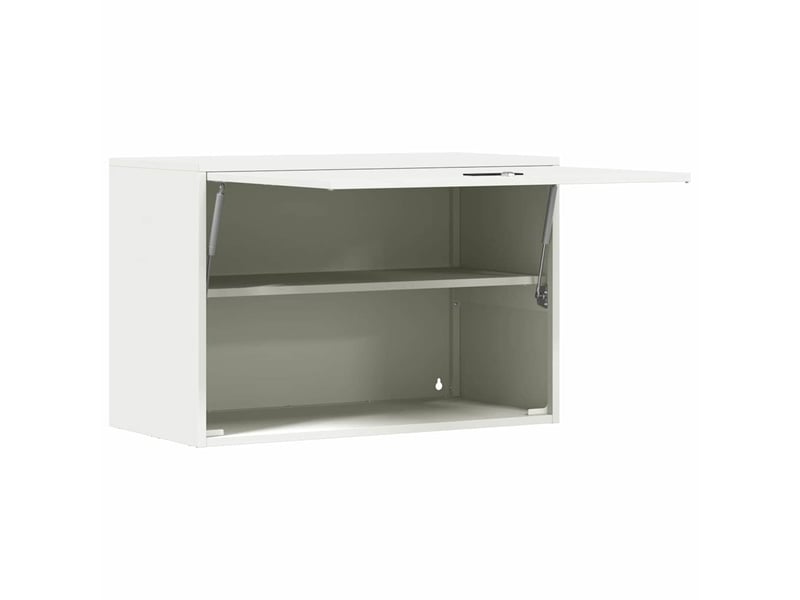  Armoire murale salon, meuble de rangement pour garage blanc 80 x 40 x 53 cm  - Conforama E