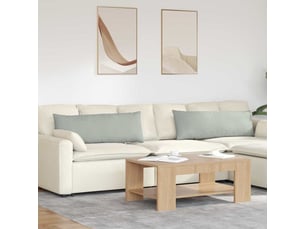 Lot de 2 coussins de canapé, coussins décoratifs gris clair 120 x 40 cm cf59058