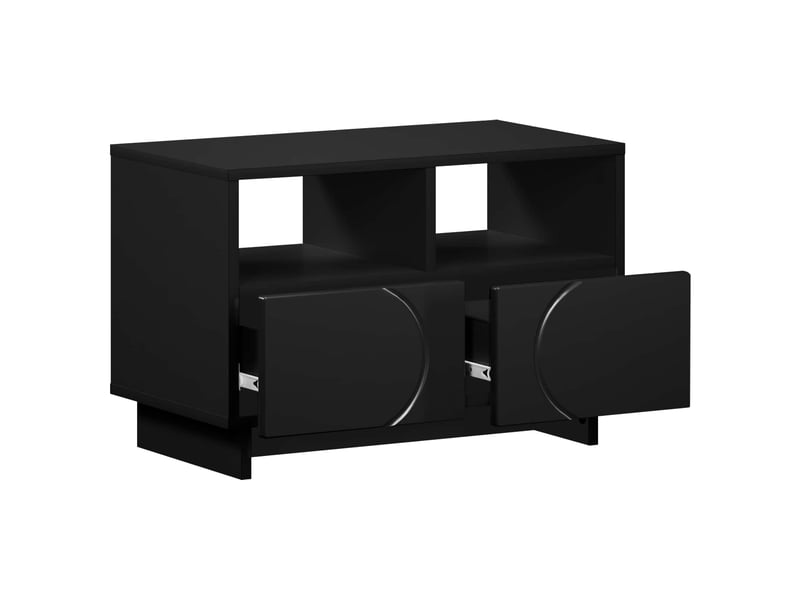 Meuble tv moderne, banc tv 60x34.5x40 cm noir bois d'ingénierie shl59377  - Conforama C