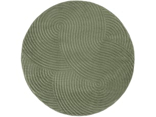 Tapis moderne en polypropylène vert, 201 cm
