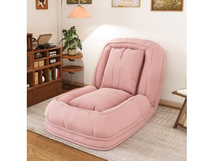 Fauteuil fixe <strong>OKWISH</strong> <strong></strong> Tissu rose vendu A l'unité