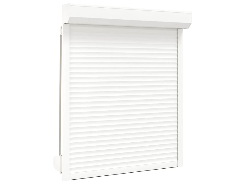  Store enrouleur, store roulant blanc 110 x 130 cm aluminium et polyuréthane cf47251  - Conforama A