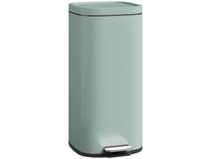 Poubelle de cuisine 30 l à pédale, couvercle soft-close, fonction maintien ouvert