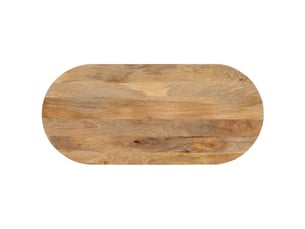 Vidaxl dessus de table 140x60x3,8 cm ovale bois massif de manguier