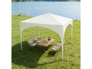 Gazebo extérieur bleu 3x3 m, pavillon pliable, abri pour terrasse et jardin