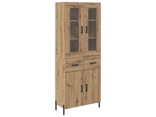 Buffet - haut armoire chêne artisanal 69,5 x 34 x 180 cm