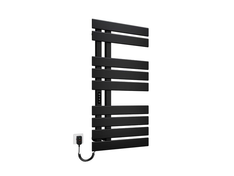  Sèche-serviettes électrique intelligent emke 1000 x 500 mm 320w, radiateur salle de bain connecté wifi, noir  - Conforama A