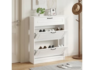Meuble à chaussures 3 paire(s)  <strong></strong>  <strong></strong> coloris blanc
