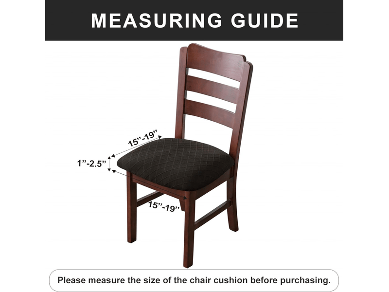  Housses de siège imperméables pour chaises de salle à manger, housse de chaise de salle à manger, housses de chaise de cuisine noir, 4 pièces  - Conforama C