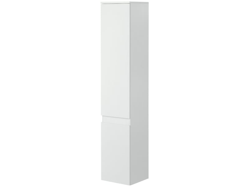  Meuble colonne salle de bain 2 portes 3 étagères blanc 30 x 28 x 152,5 cm  - Conforama B