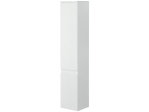 Meuble colonne salle de bain 2 portes 3 étagères blanc 30 x 28 x 152,5 cm