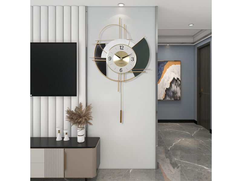 Horloge murale design moderne pendules style nordique décorative - Conforama D
