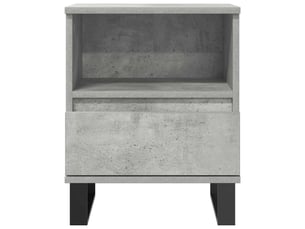 Table de chevet - cabinet de chevet - table de nuit gris béton 40x35x50 cm bois d’ingénierie