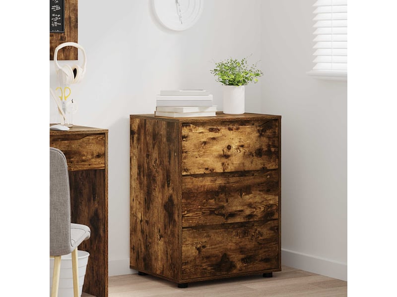  Armoire de rangement, commode de rangement 60 x 48 x 81 cm bois d'ingénierie shl5936  - Conforama E