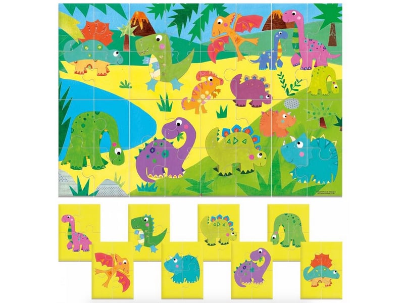 Puzzle recto verso 8+1 dinosaures IT22243 - Conforama B