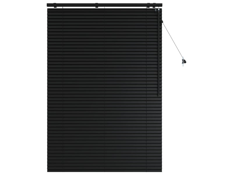 Store vénitien, store de fenêtre noir 110 x 160 cm 35 mm bois de paulownia massif cf48052 - Conforama A
