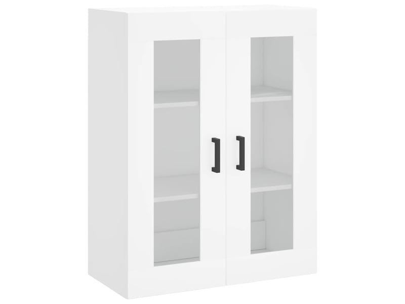  Buffet haut - bahut - meuble de rangement blanc 69,5x34x180 cm bois d'ingénierie  - Conforama E