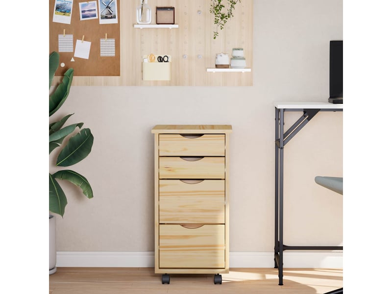  Caisson roulant avec bureau moss 34 x 39 x 65,5 cm  - Conforama C