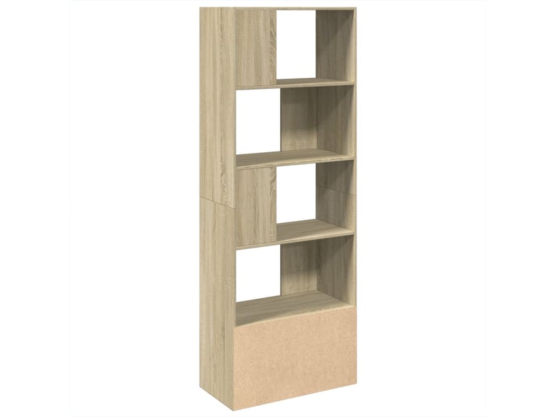  Bibliothèque, meuble de rangement salon chêne sonoma 70x36x189 cm bois d'ingénierie  - Conforama E