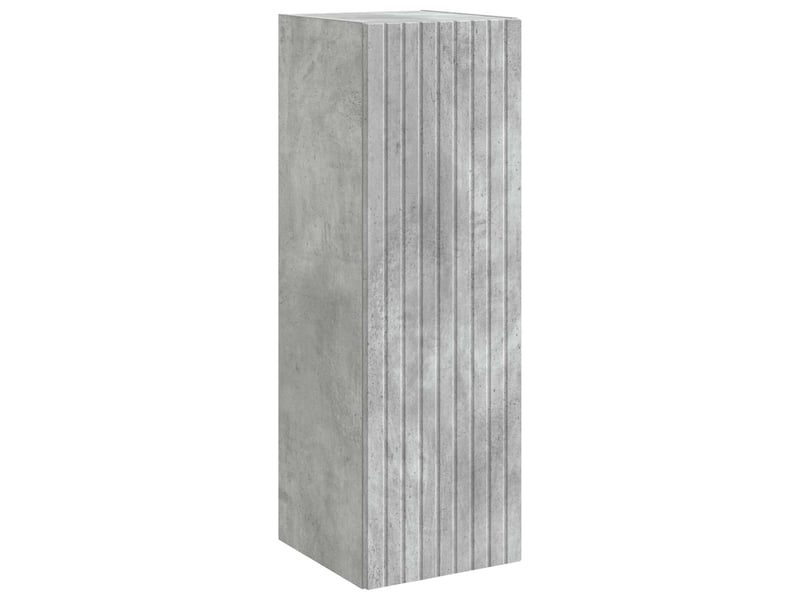  Cabinet salle de bain mural, meuble de rangement gris béton 33x34.5x60 cm shl634  - Conforama A