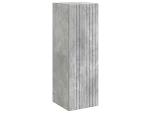 Cabinet salle de bain mural, meuble de rangement gris béton 33x34.5x60 cm shl634
