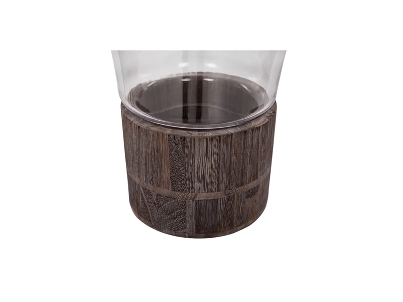  Photophore ampoule en verre eris 38cm gris  - Conforama B