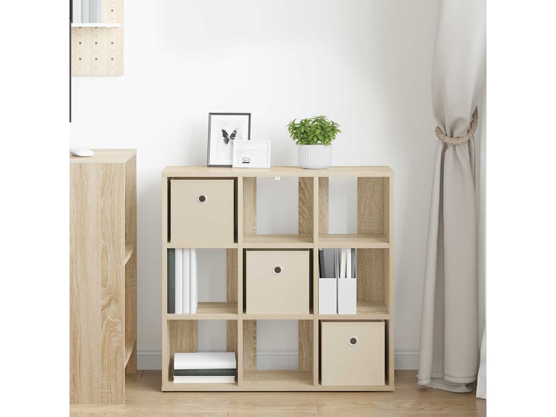 Buffet - bahut - meuble de rangement chêne sonoma 73,5 x 24 x 69,5 cm - Conforama D