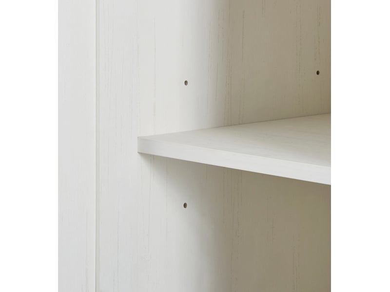  Buffet moderne 4 portes 2 tiroirs blanc naturel bois 150x86x40 cm meuble rangement salle à manger salon  - Conforama W