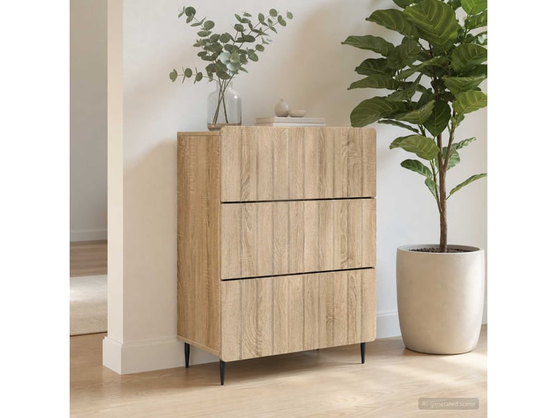  Armoire de rangement bureau, armoire à tiroirs 66 x 34,5 x 92 cm bois d'ingénierie shl4184  - Conforama D