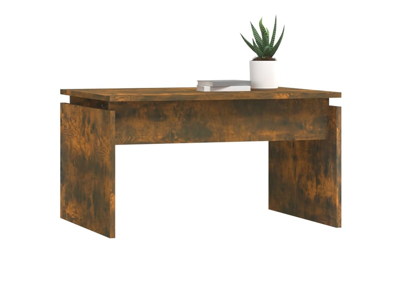  Table basse | table de salon chêne fumé 68x50x38 cm bois d'ingénierie  - Conforama D