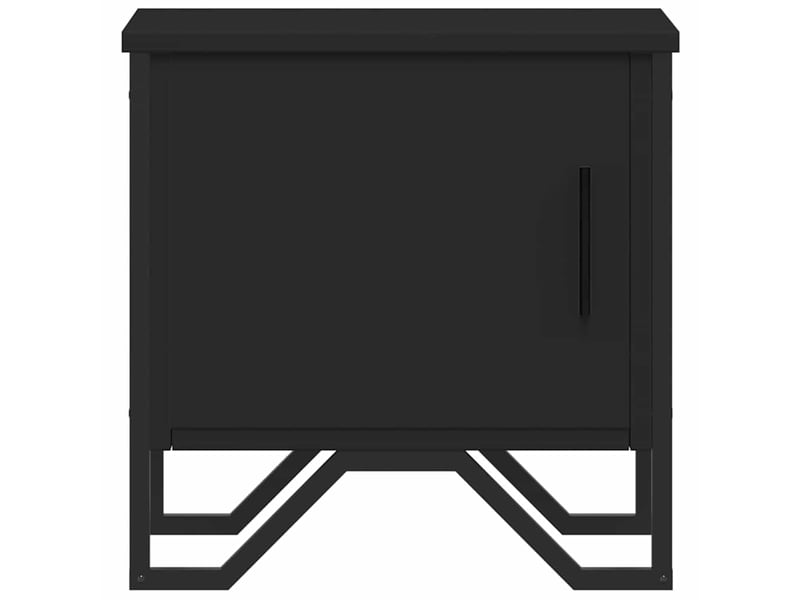  Lot de 2 tables de chevet - cabinet de chevet - table de nuit noir 40 x 30 x 40 cm aggloméré  - Conforama D