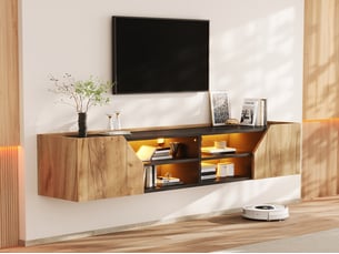 Meuble tv coloris bicolore 180 cm LEYTN