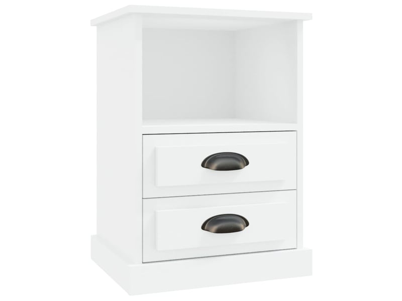  Table de chevet - cabinet de chevet - table de nuit blanc 43x36x60 cm  - Conforama A