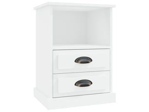 Table de chevet - cabinet de chevet - table de nuit blanc 43x36x60 cm