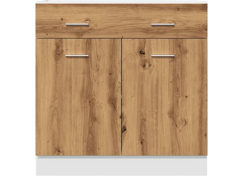 Armoire de cuisine, armoire à tiroirs chêne artisanal 80x46x81,5cm bois d'ingénierie - Conforama D