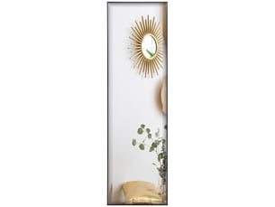 Miroir  à fixer coloris noir <strong></strong>  <strong></strong> - 120 cm x 35 cm