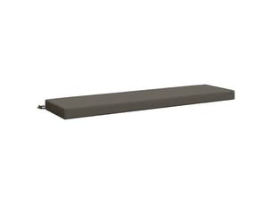 Coussin de banc, coussin d'assise, coussin de canapé soest 100 % polyester gris 150 x 40 x 8 cm cf53280
