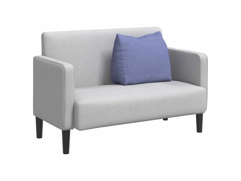  Coussin de dos, coussin de dossier bleu denim 60 x 20 x 50 cm tissu cf54552  - Conforama C