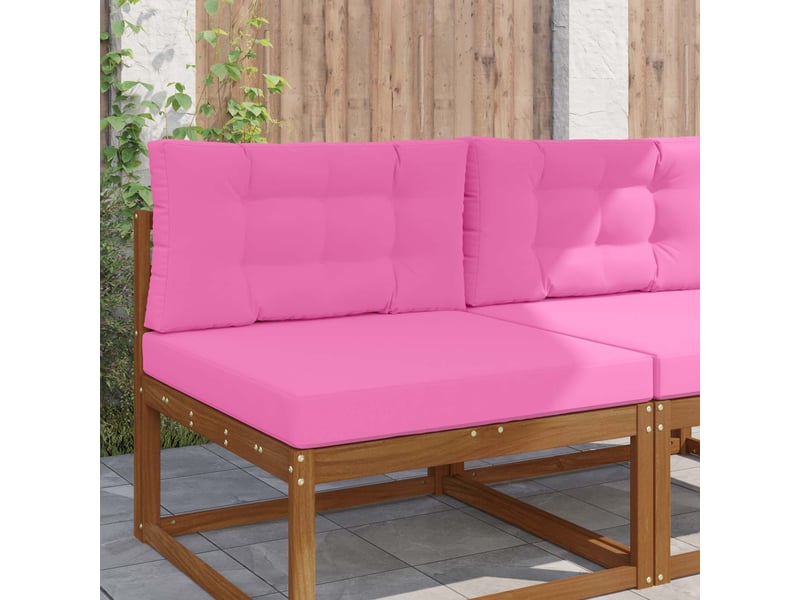  Coussin de canapé d'extérieur, coussin de chaise polyester rose 80 x 80 cm cf54142  - Conforama B