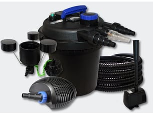 Kit filtration bassin 6000l 11 watts uvc 20 watts pompe tuyau skimmer fontaine 4216239