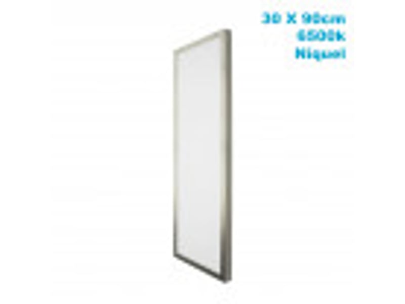  Plafonnier led abrila plano 72 w 6120 lm 6500 k argenté 3,5 x 30 x 90 cm 150689003 - Conforama B