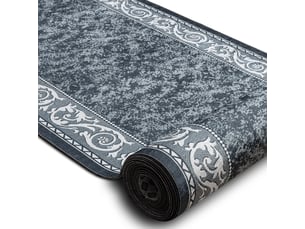 Tapis de couloir antidérapant lotus romantic 60980 classique, ornement gris lavable 120 cm  120x290 cm