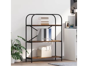 Étagère 3 niveaux, étagère de rangement 80 x 30 x 109 cm bois d'ingénierie shl1467