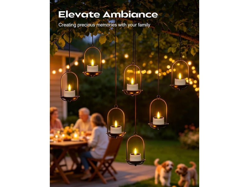 Bougies led solaires en forme de balle, effet flamme vacillante, interrupteur marchearrêt, lumière blanc chaud, lot de 12 - Conforama C
